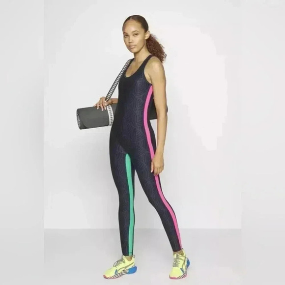 NWT Puma x Lemlem colour trim casual athletic bodysuit yoga catsuit trendy XL - Picture 1 of 6